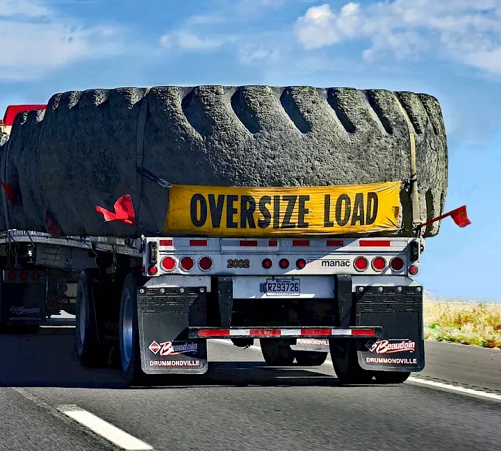 oversize load big tires Heavy Haul