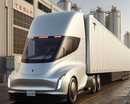 tesla trucking