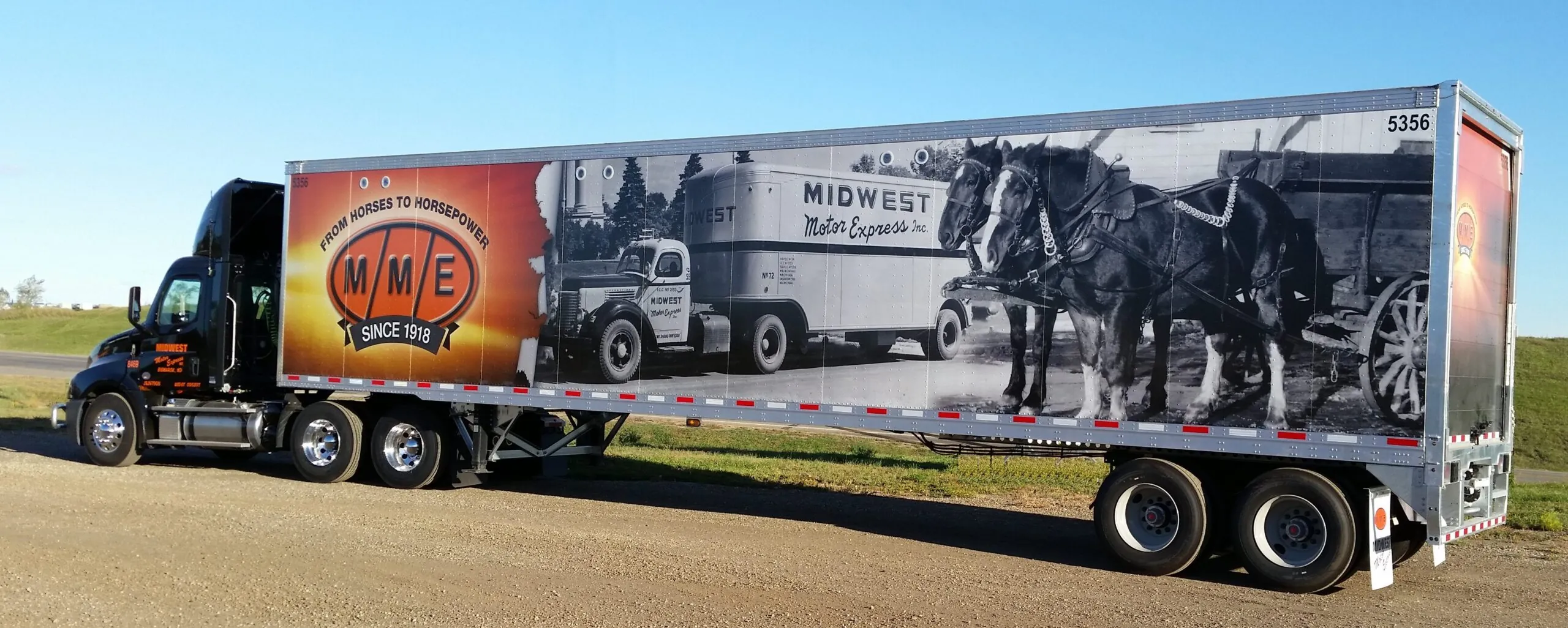 midwest motor express truck and trailer