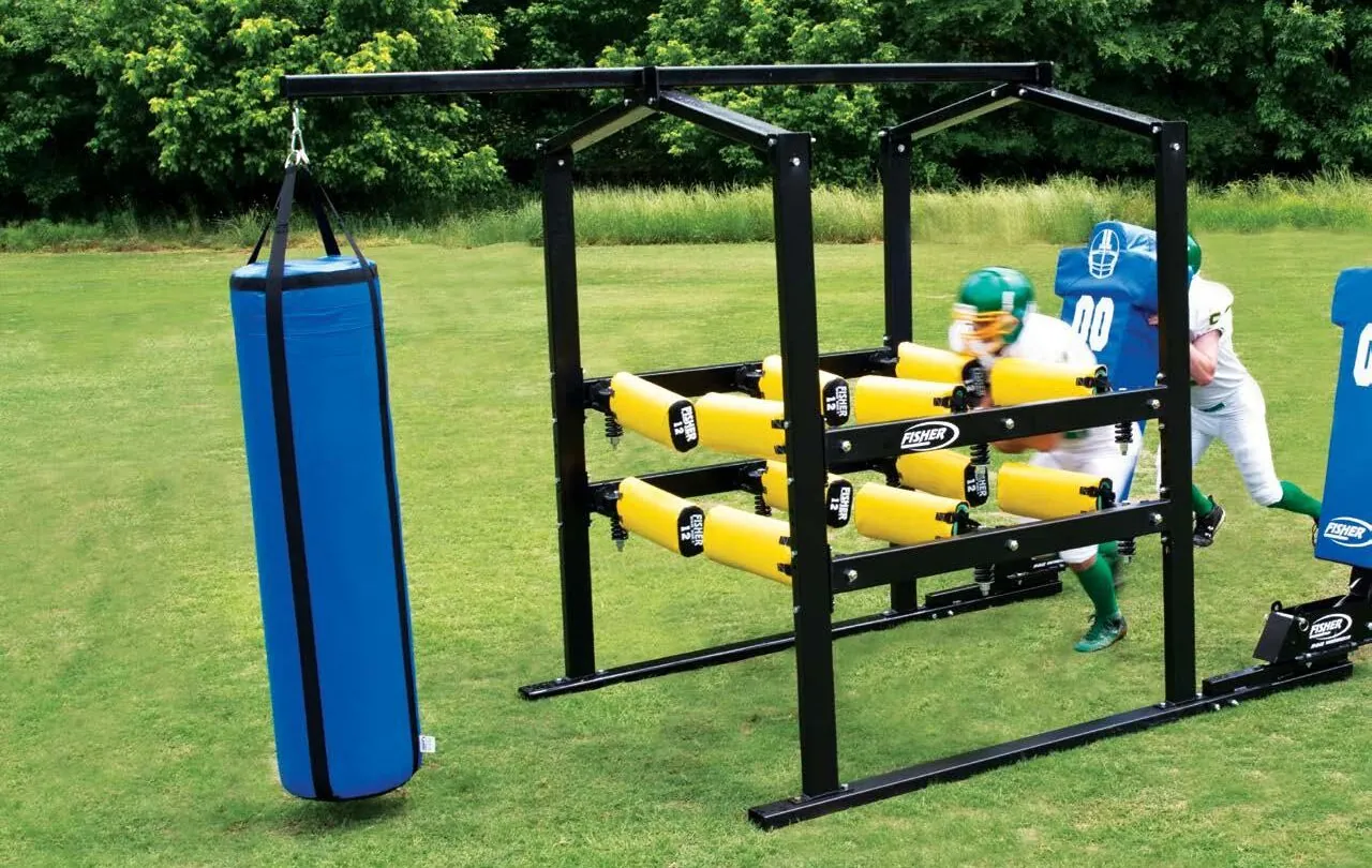 university football lineman training equipment 