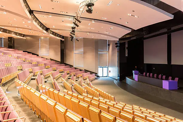 empty campus auditorium 