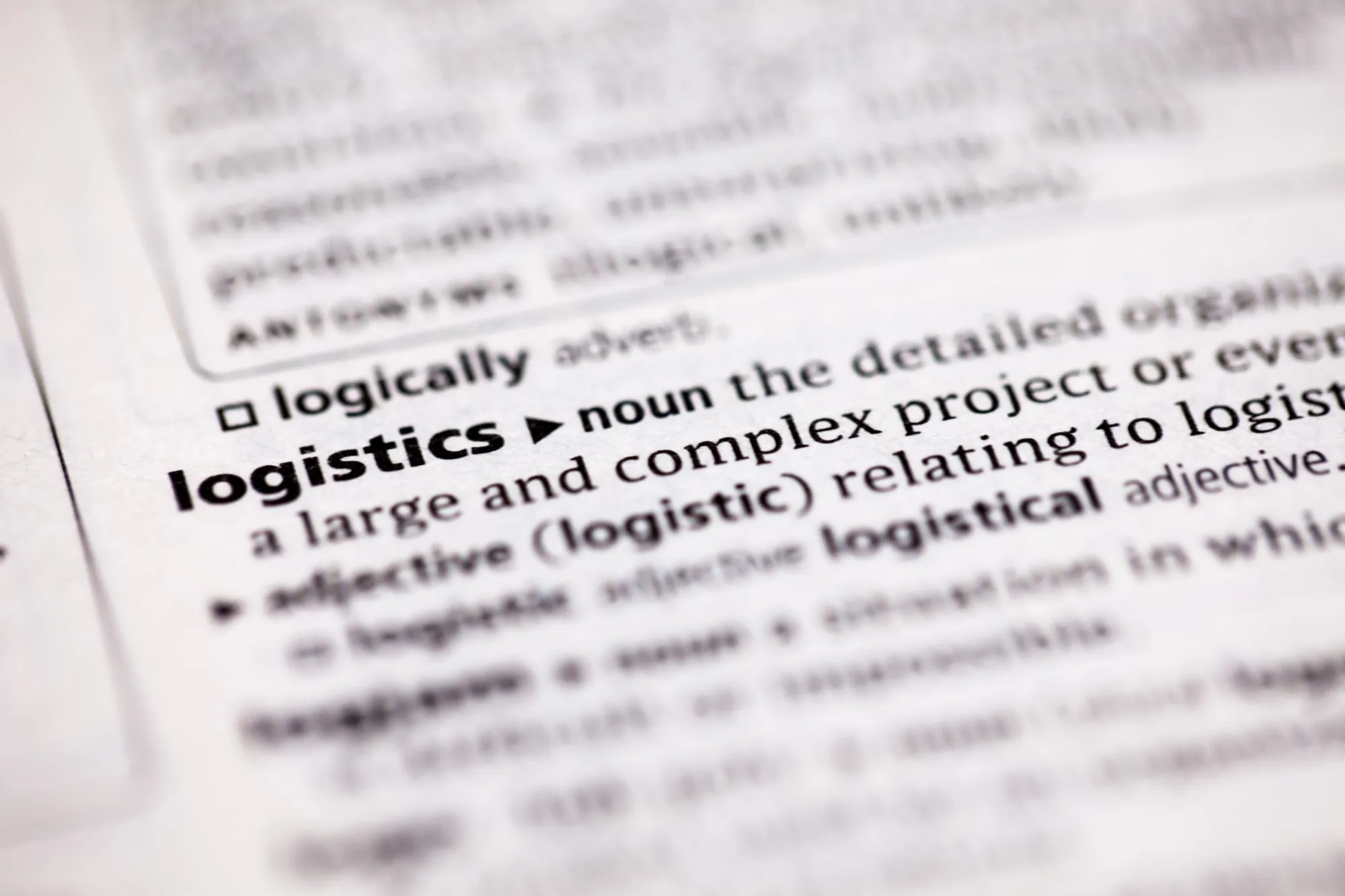 Shipping-Acronyms-logistics-definition-in-dictionary-close-up-freight glossary