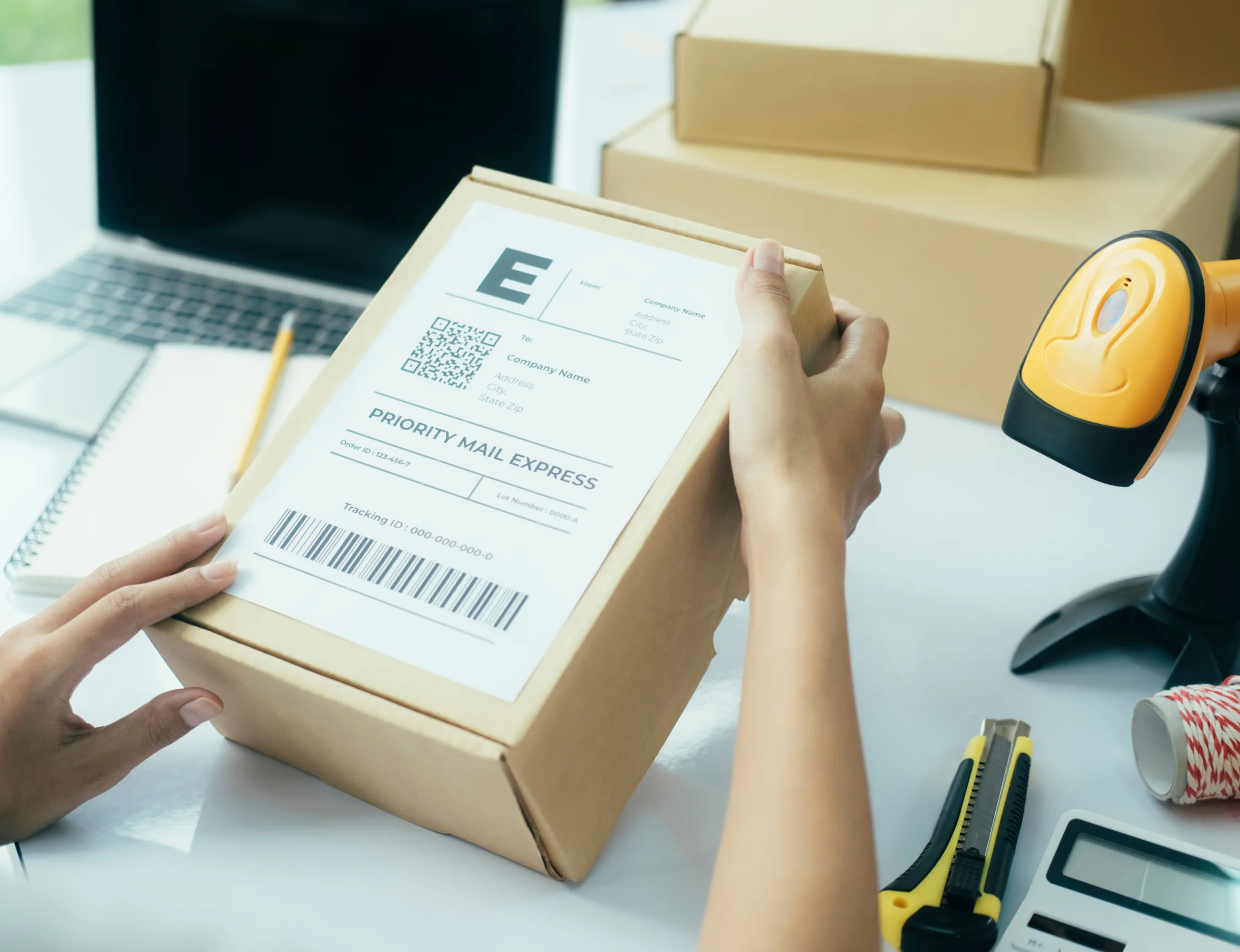 shipping-labels-package-with-label-on-it
