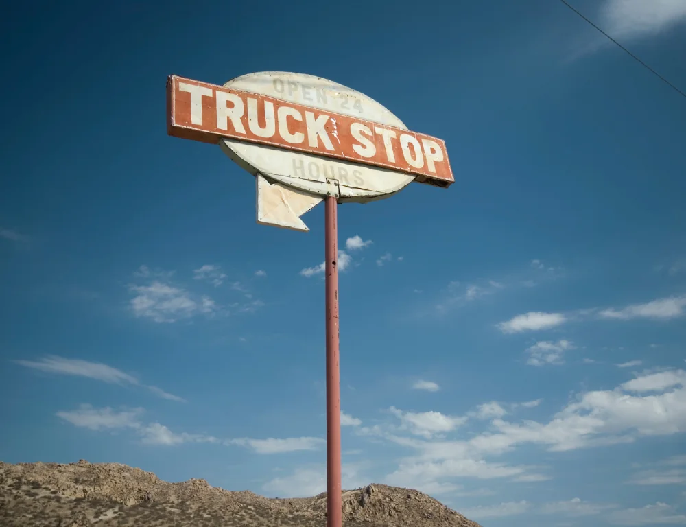 freight-matching-vintage-truck-stop-sign