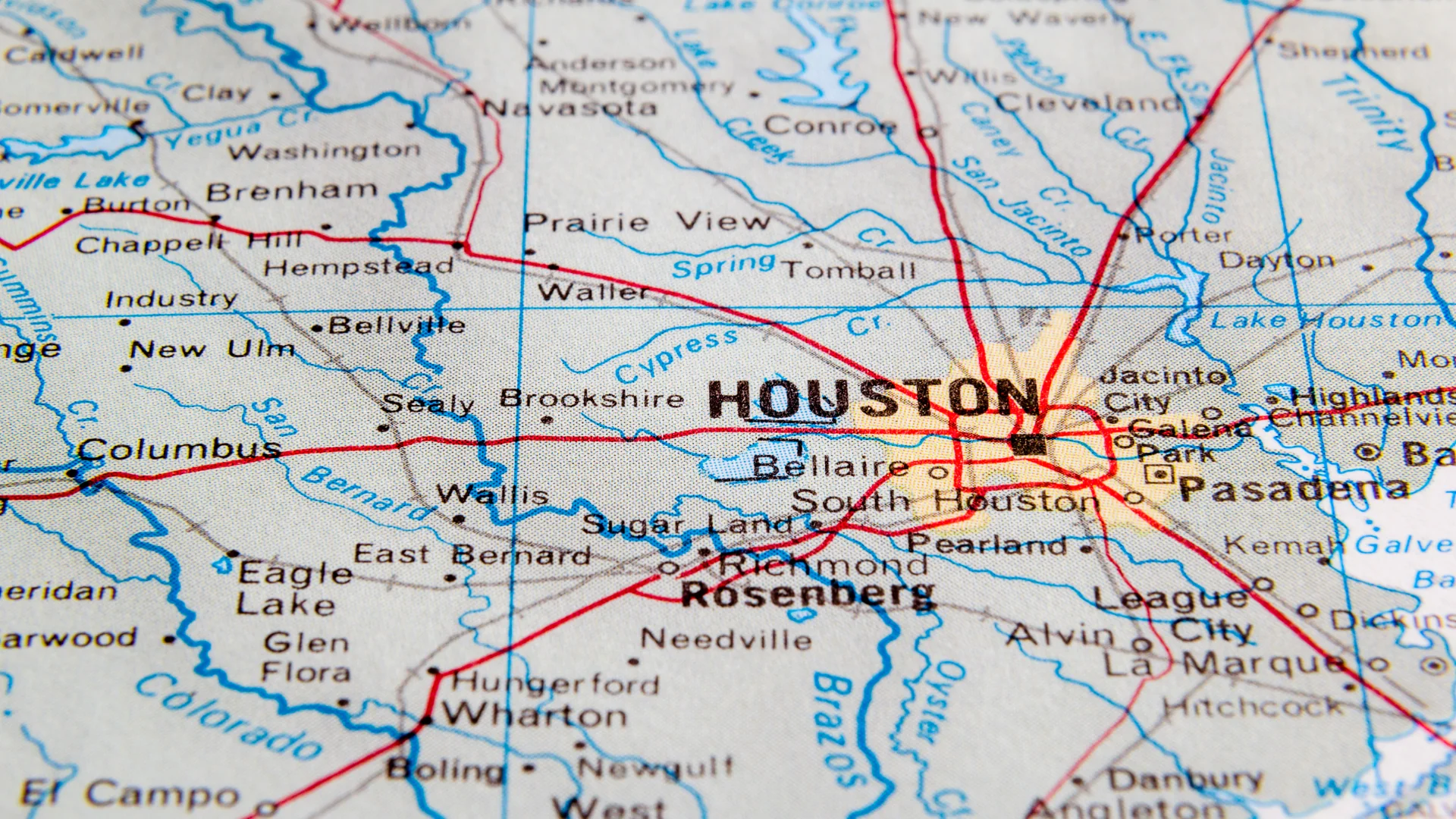 Houston freight shipping city map