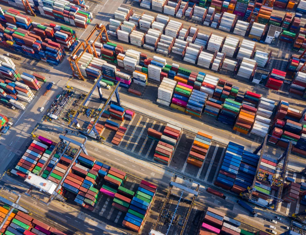 Supply Chain Logistics-aerial-view-of-container-port