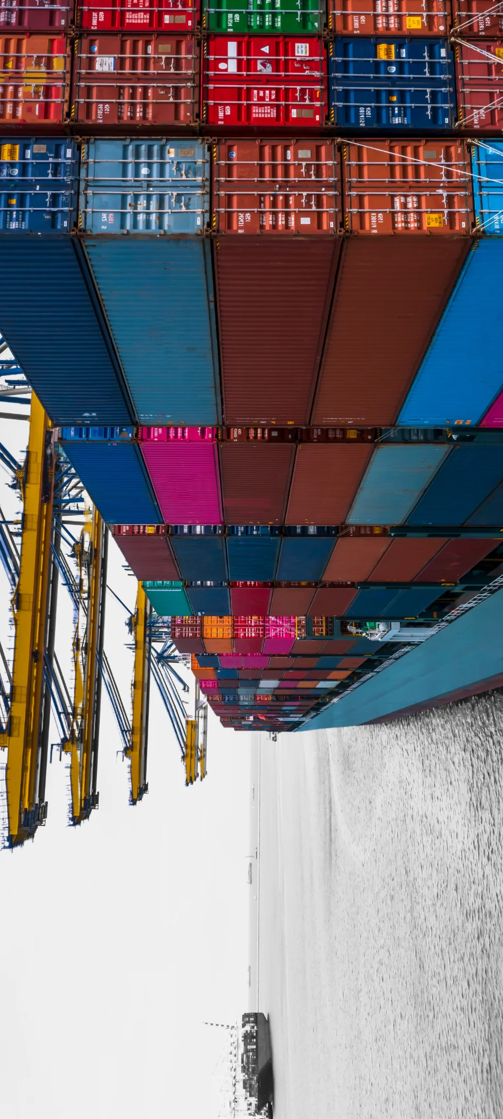 container ship at the port