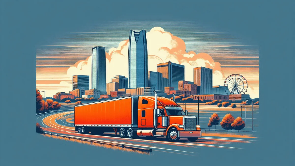 Oklahoma City Freight Shipping Skyline