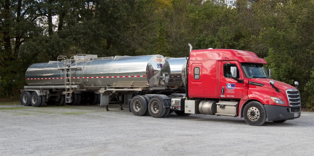 Quality Carriers Terminals truck with liquid tank