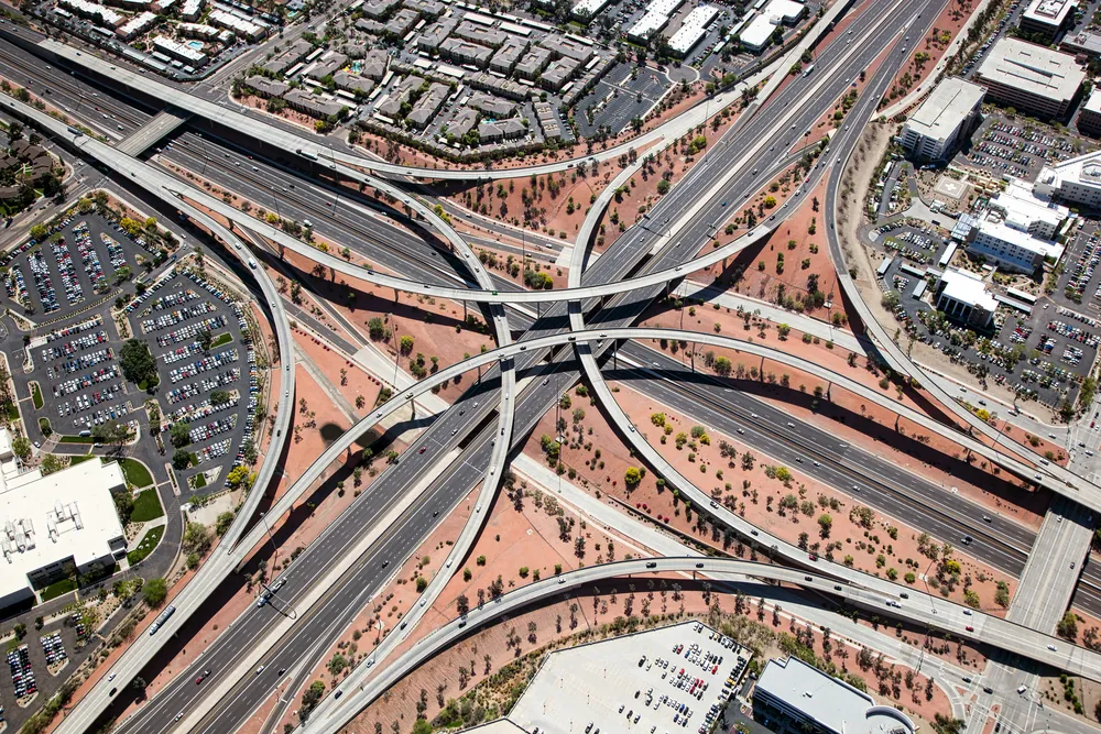 top down view of the Phoenix Interstate 