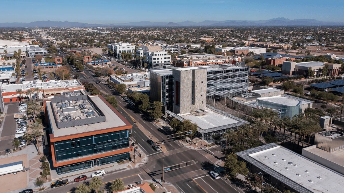 Chandler Freight Shipping downtown Chandler during the daytime