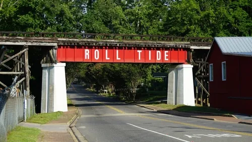 Train tracks and roadways in Birmingham 