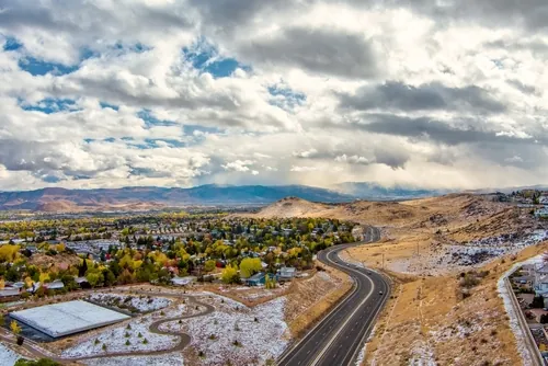 Reno Nevada landscape and roads