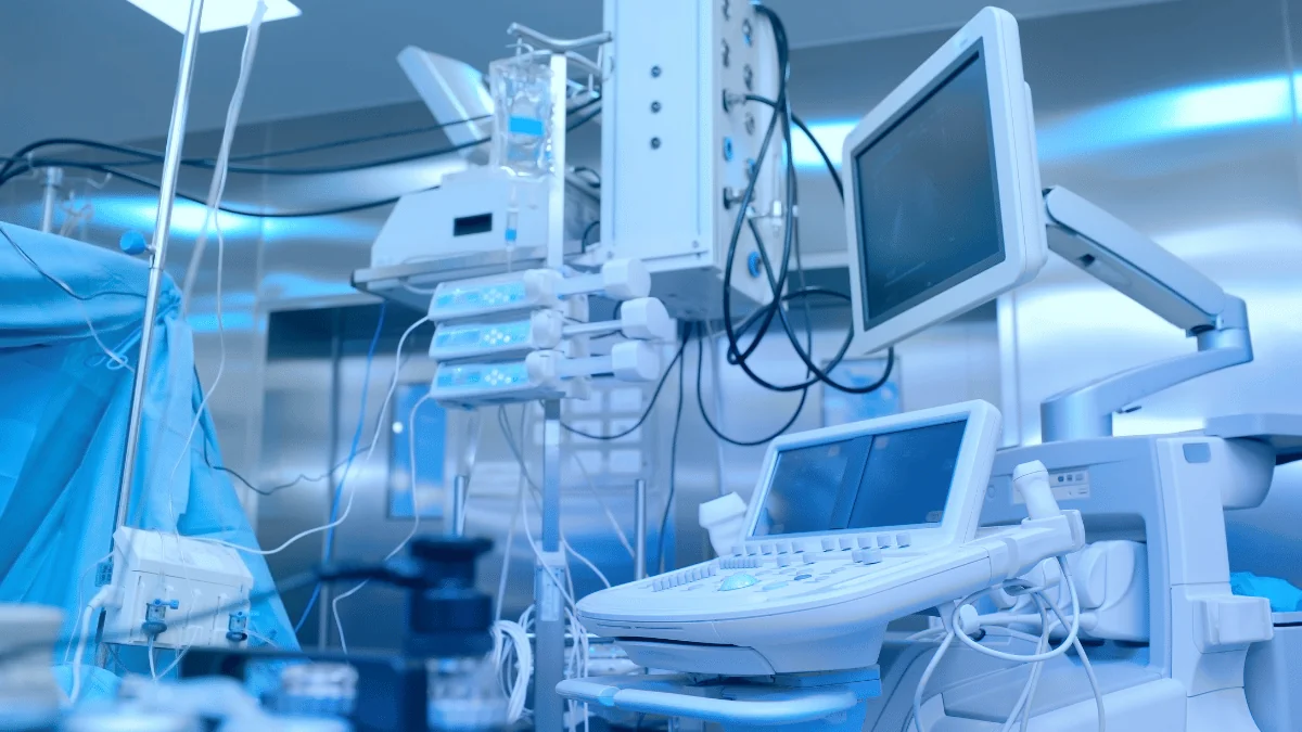 Shipping Medical Supplies medical equipment in a hospital operating room