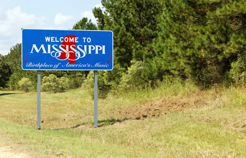 Mississippi road sign 