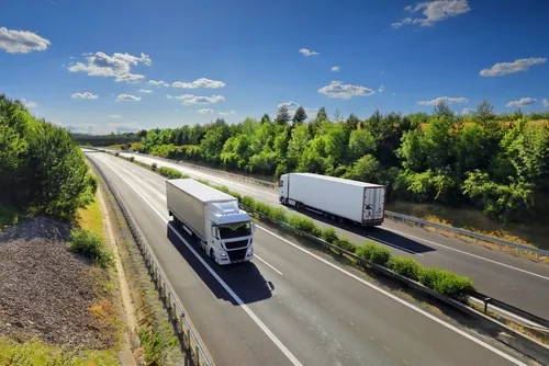 truck delivering cargo