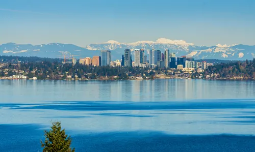 A coastal view of Bellevue, WA.