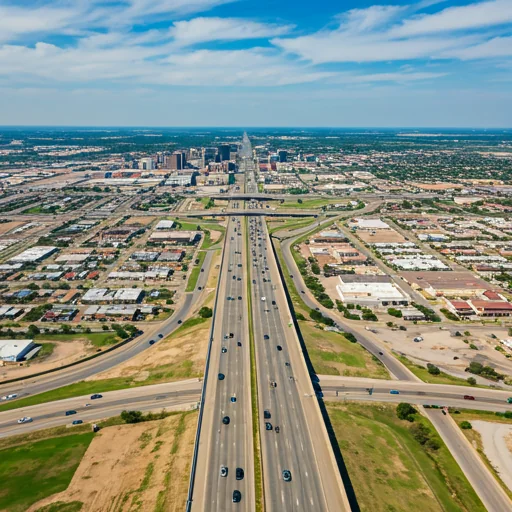 Odessa texas roads from the sky