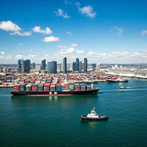 port of San Diego on a bright sunny day