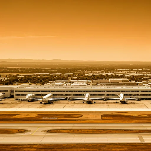 A photorealistic airport in Santa Rosa