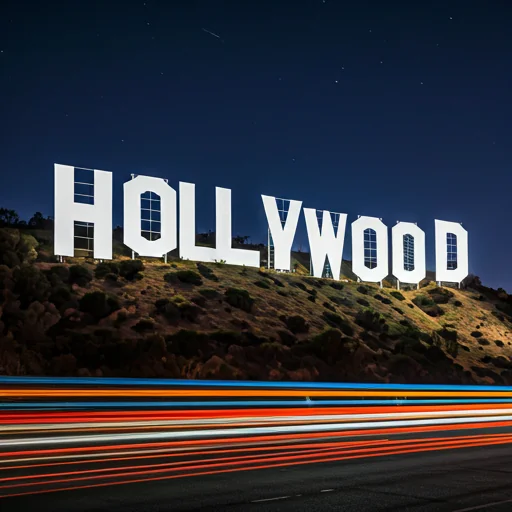 the Hollywood California sign