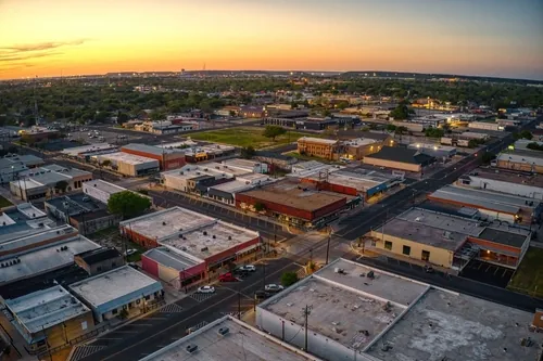 Birds eye view of Killeen TX.