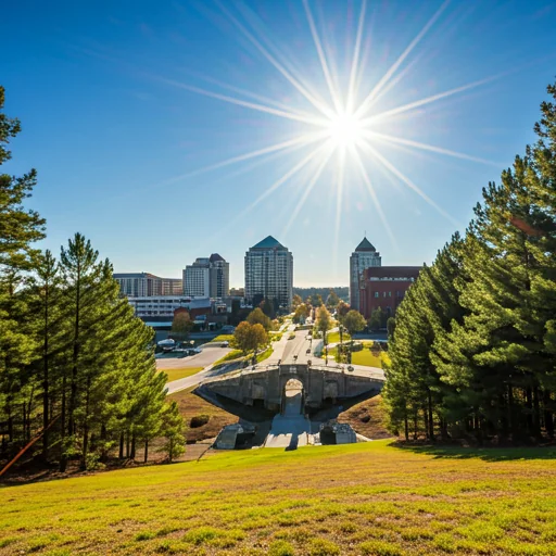 early morning in Cary, NC