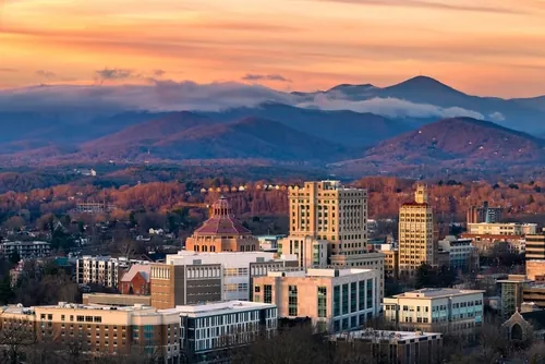 Ashville North Carolina in the fall