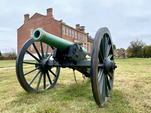 Napoleon field gun in fort smith Arkansas