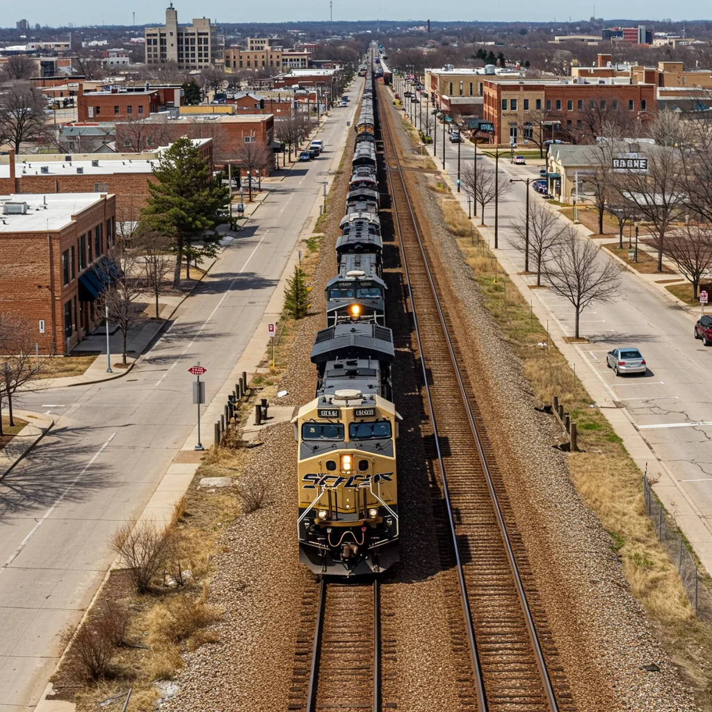 a railroad in Lawrence