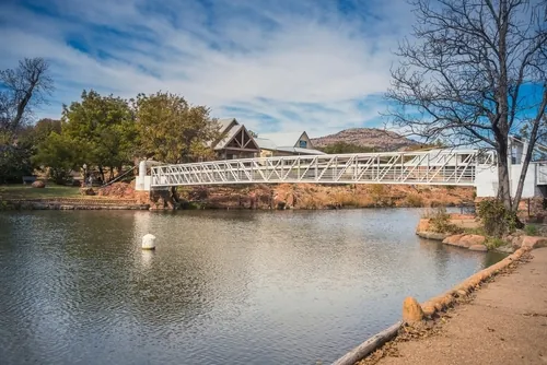 white bridge in Lawton Oklahoma