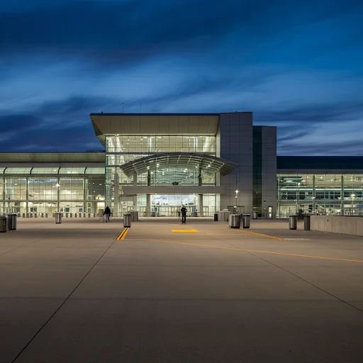 outside of an airport in Bloomington Minnesota