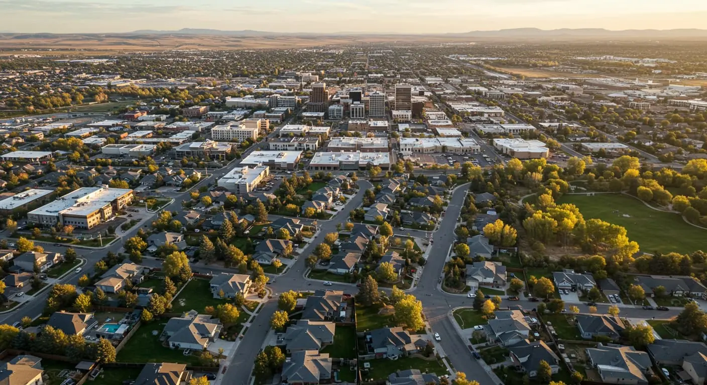 aerial view of Meridian Idaho