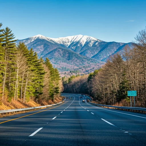 a freeway going through the Appalachian Mountains