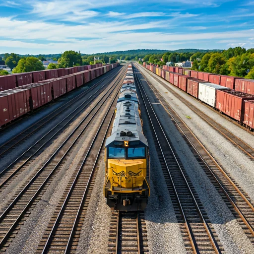 cargo train in Manchester, NH