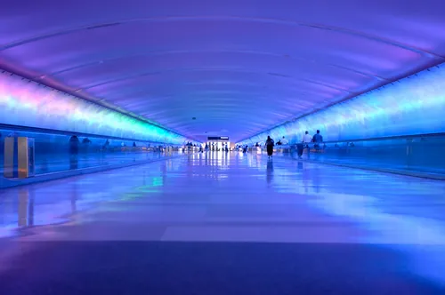 Detroit Wayne airport tunnel