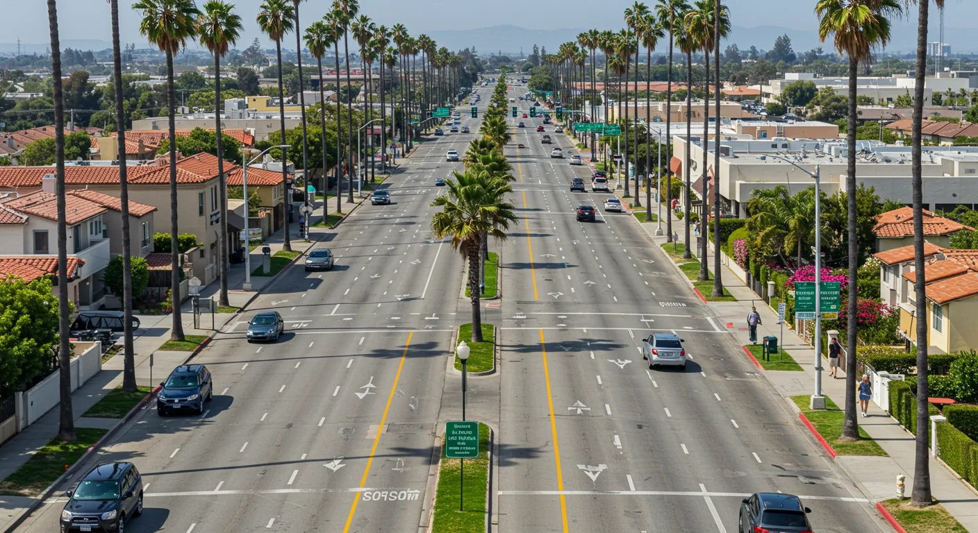 AI image of roadways in Garden Grove