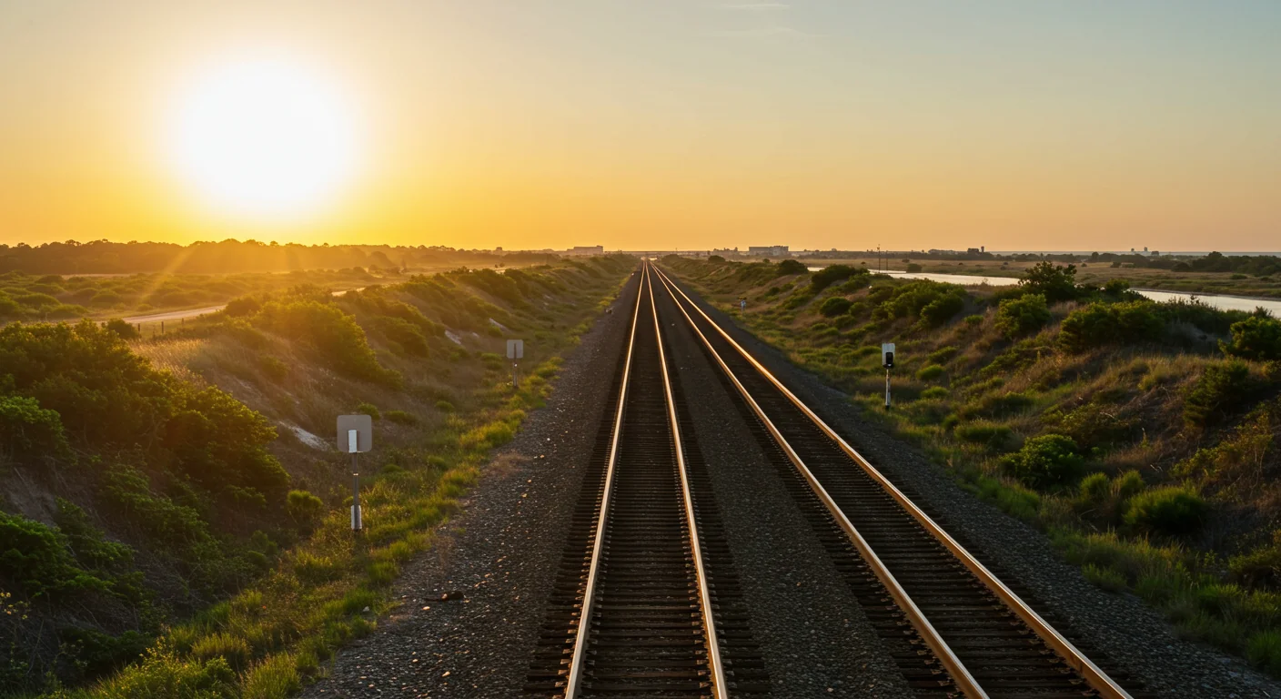 AI image of railroad in Gulfport, MS