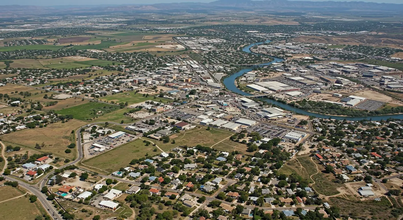 aerial view of Mission, Texas