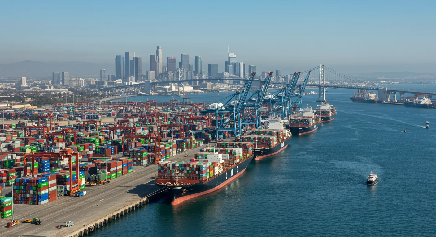 AI image of Port of Los Angeles