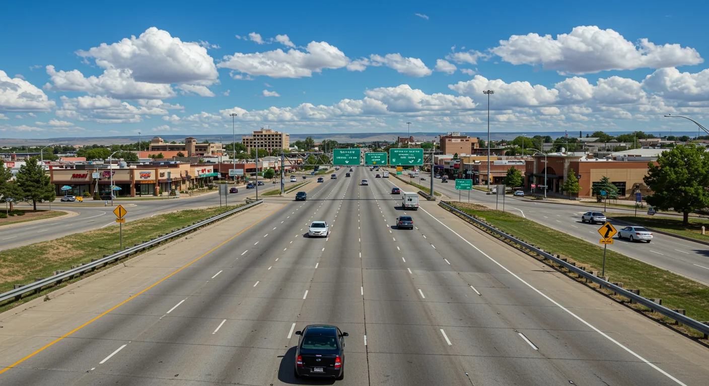 AI image of Rapid City roadways 