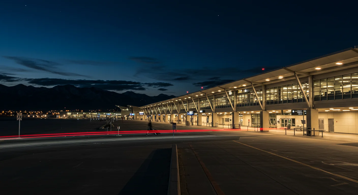 AI image of Salt Lake City International Airport entrance