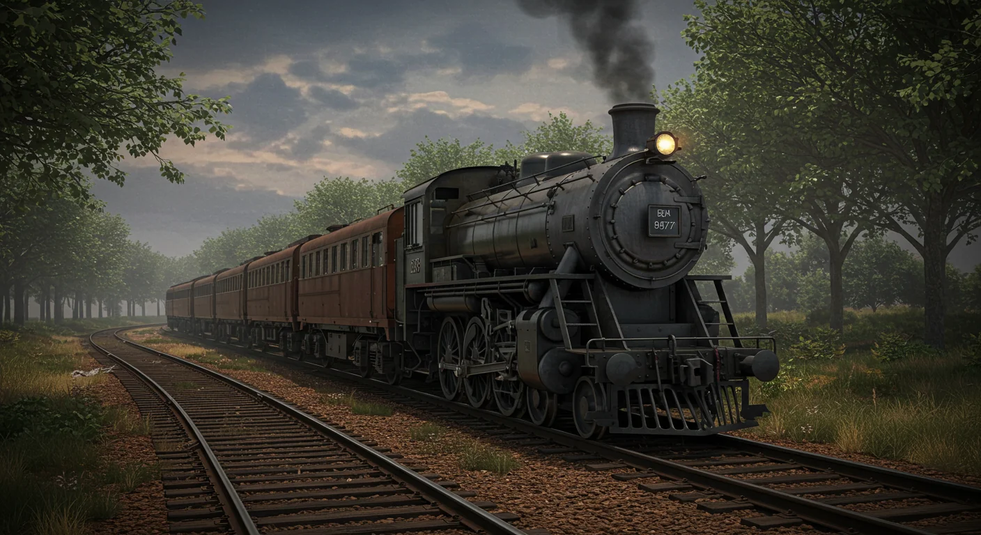 AI image of old freight train