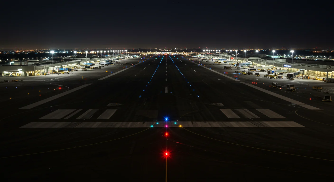 Ai image of runway at John Wayne Airport 