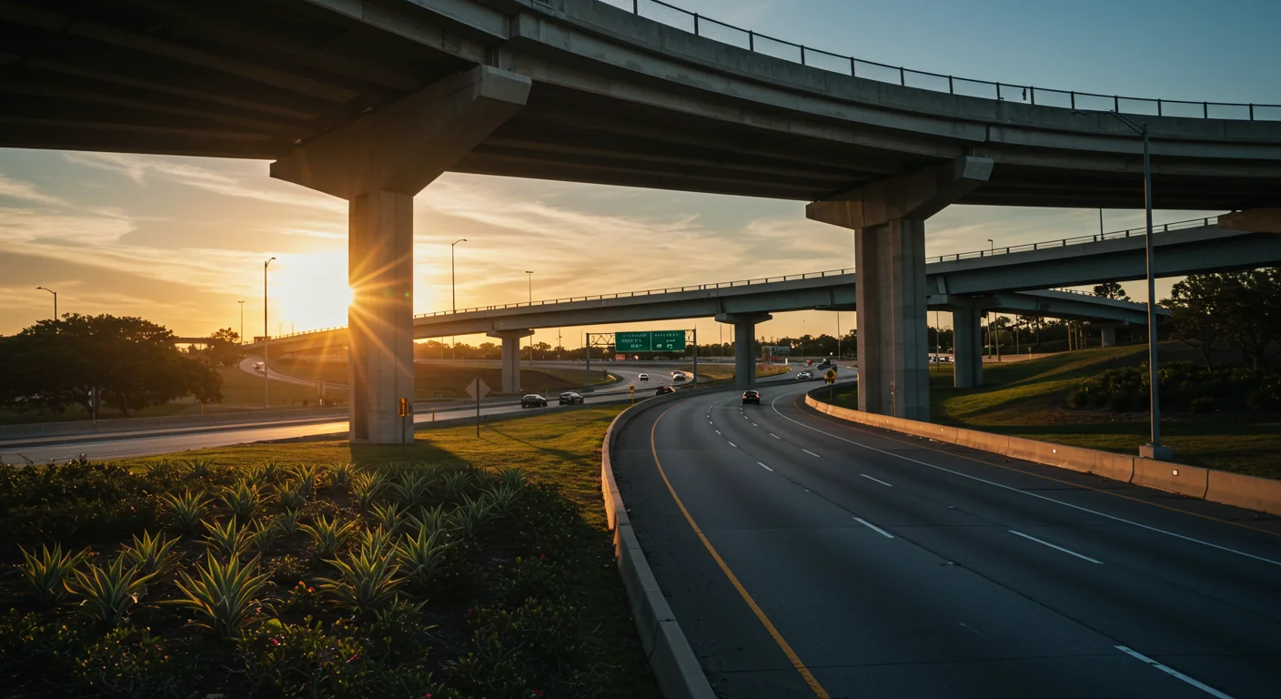 AI image of highways in Plantation Florida