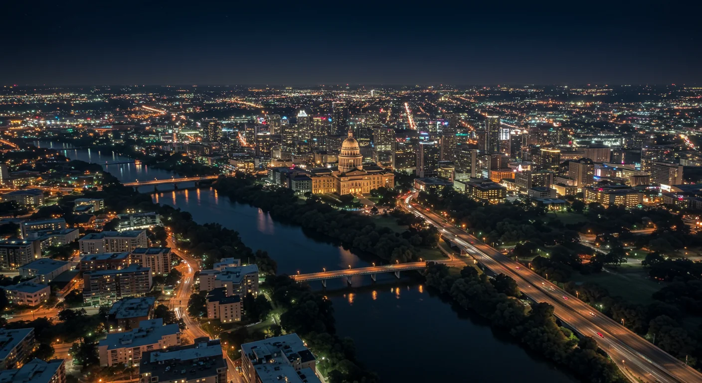 austin texas at night