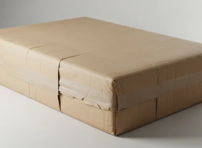 mattress covered in flimsy cardboard