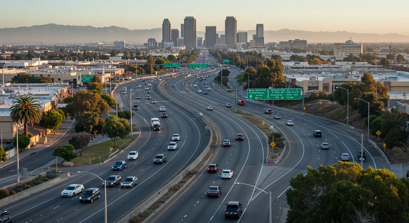 AI image of ontario california highways 